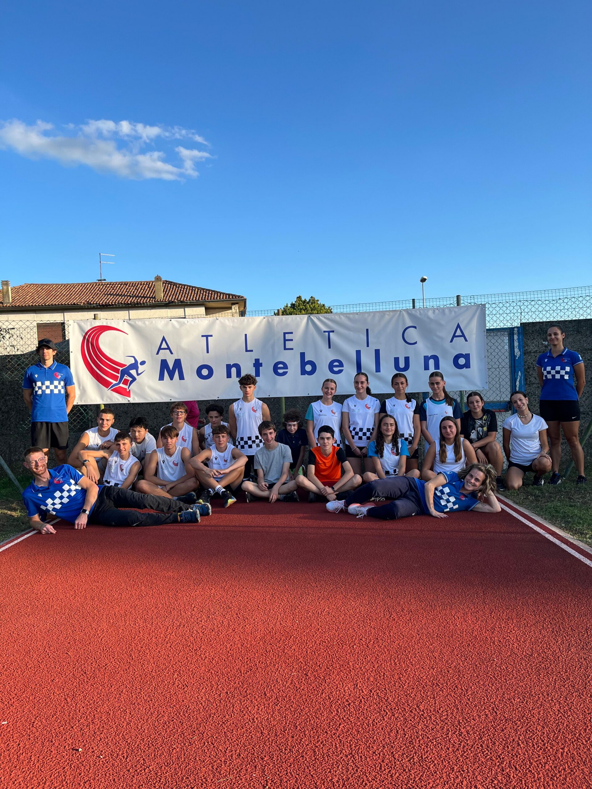 Atleti di Atletica Montebelluna durante un’attività sportiva