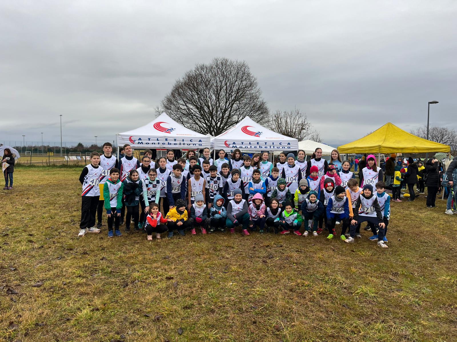 Atleti di Atletica Montebelluna durante un’attività sportiva